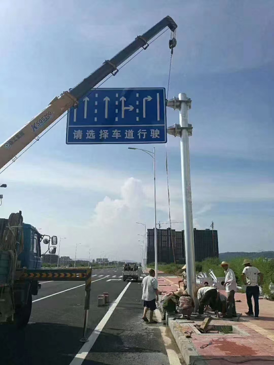 呼和浩特市道路标志牌八角杆 - 方案